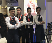 2017年3月9日【第46屆中國(廣州)國際美博會】王燦杰、肖棟元、楊瑞宏、朱歡洪被聘請為咖啡師演出嘉賓！